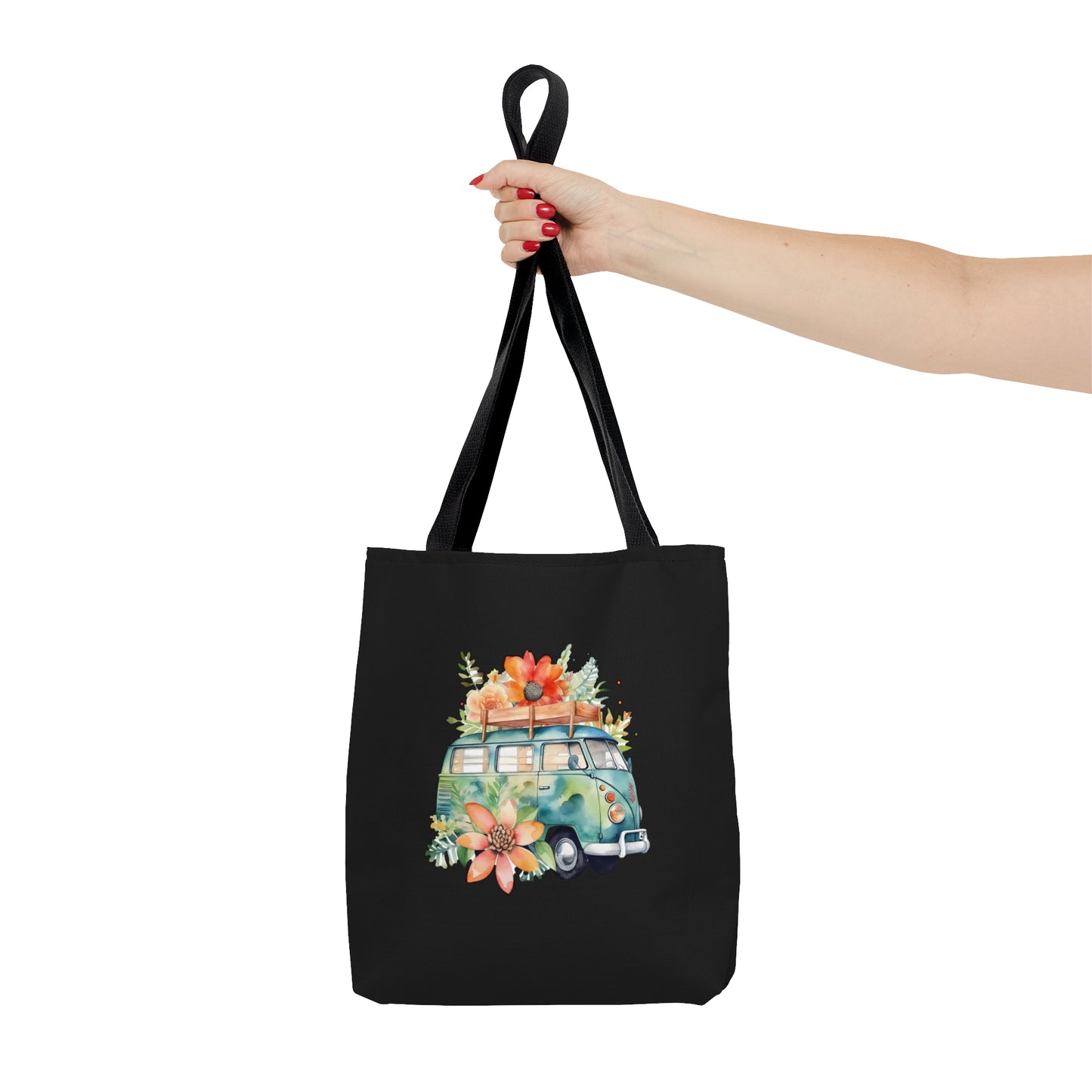 Flowered Bus Tote Bag