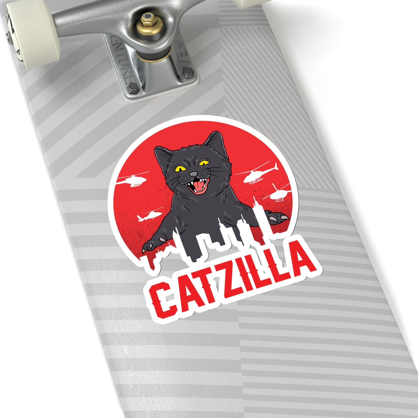 Catzilla Indoor Vinyl Sticker