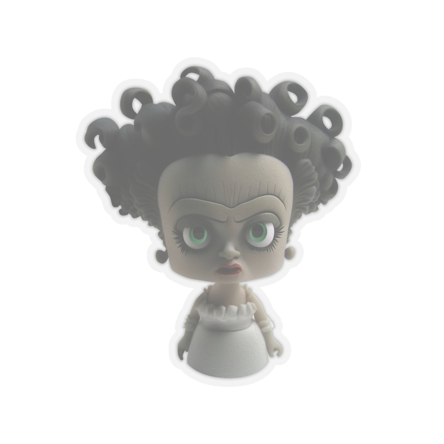 Halloween Bride of Frankenstein Indoor Vinyl Sticker