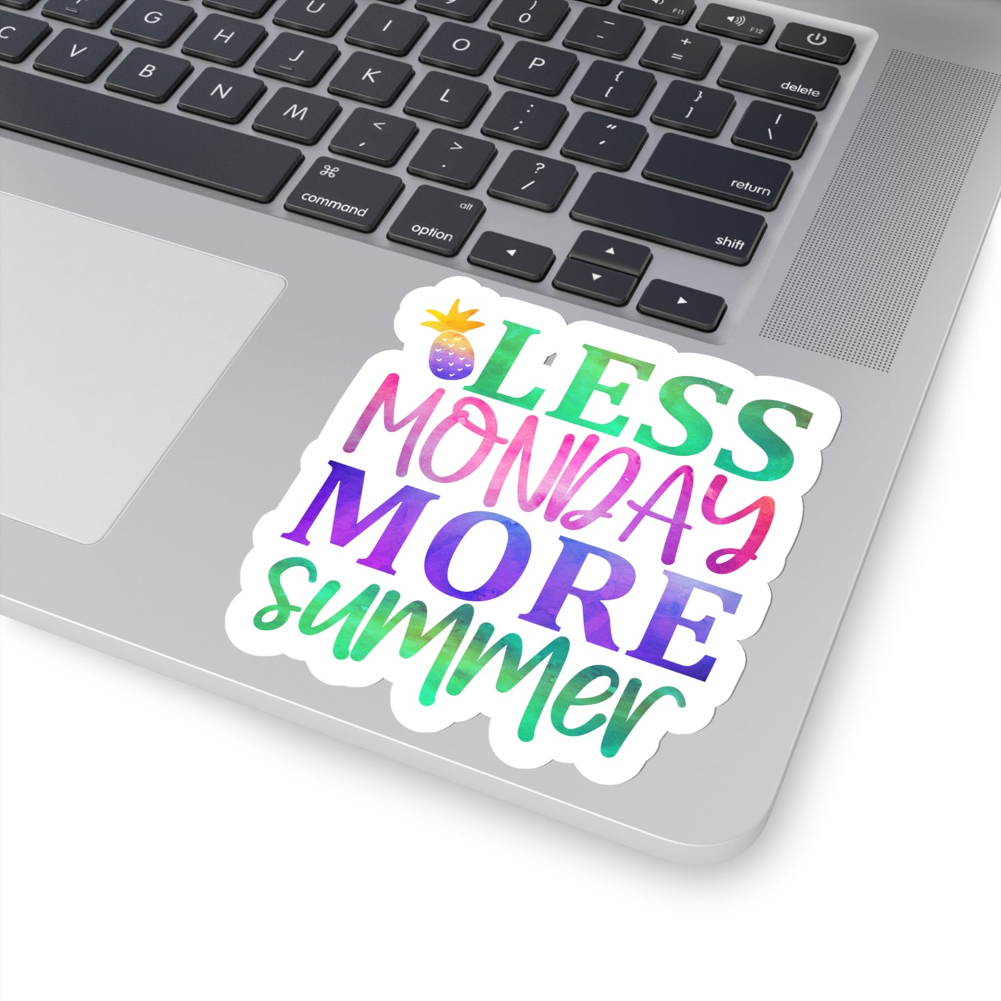 Less Monday More Summer Indoor Vinyl Sticker