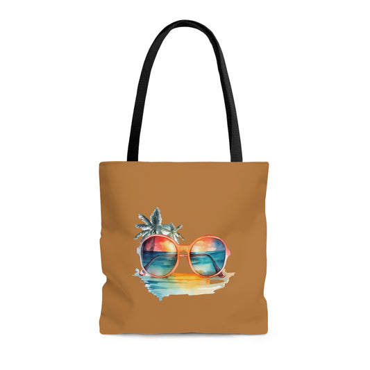 Sunglasses and Palm Trees Tote Bag