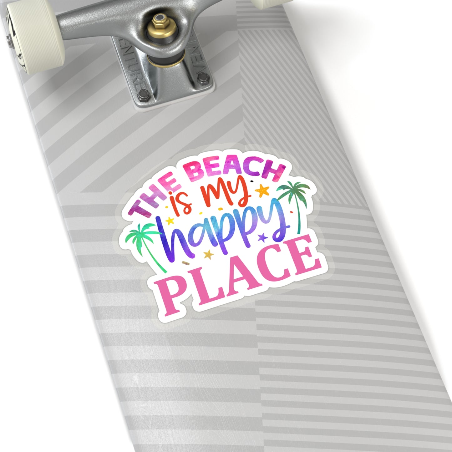 The Beach is my Happy Place Indoor Vinyl Sticker