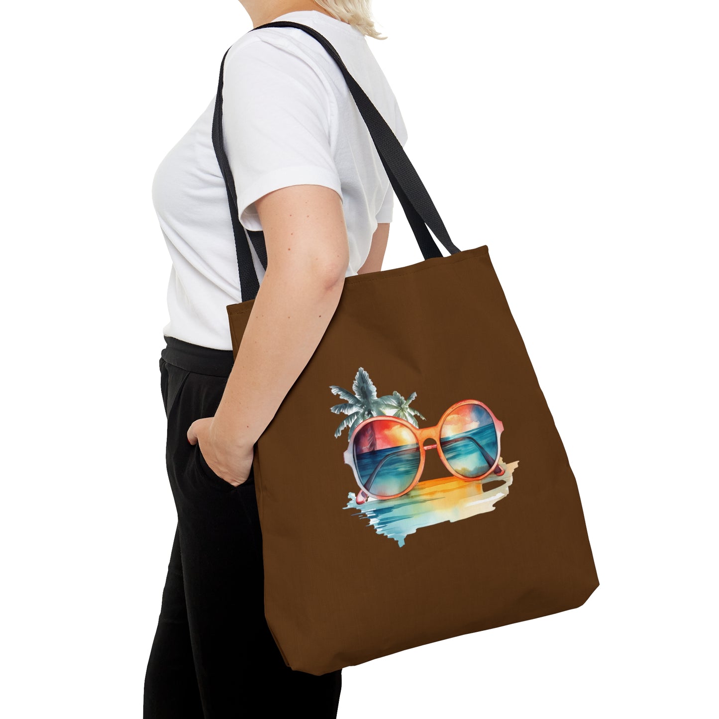 Sunglasses and Palm Trees Tote Bag