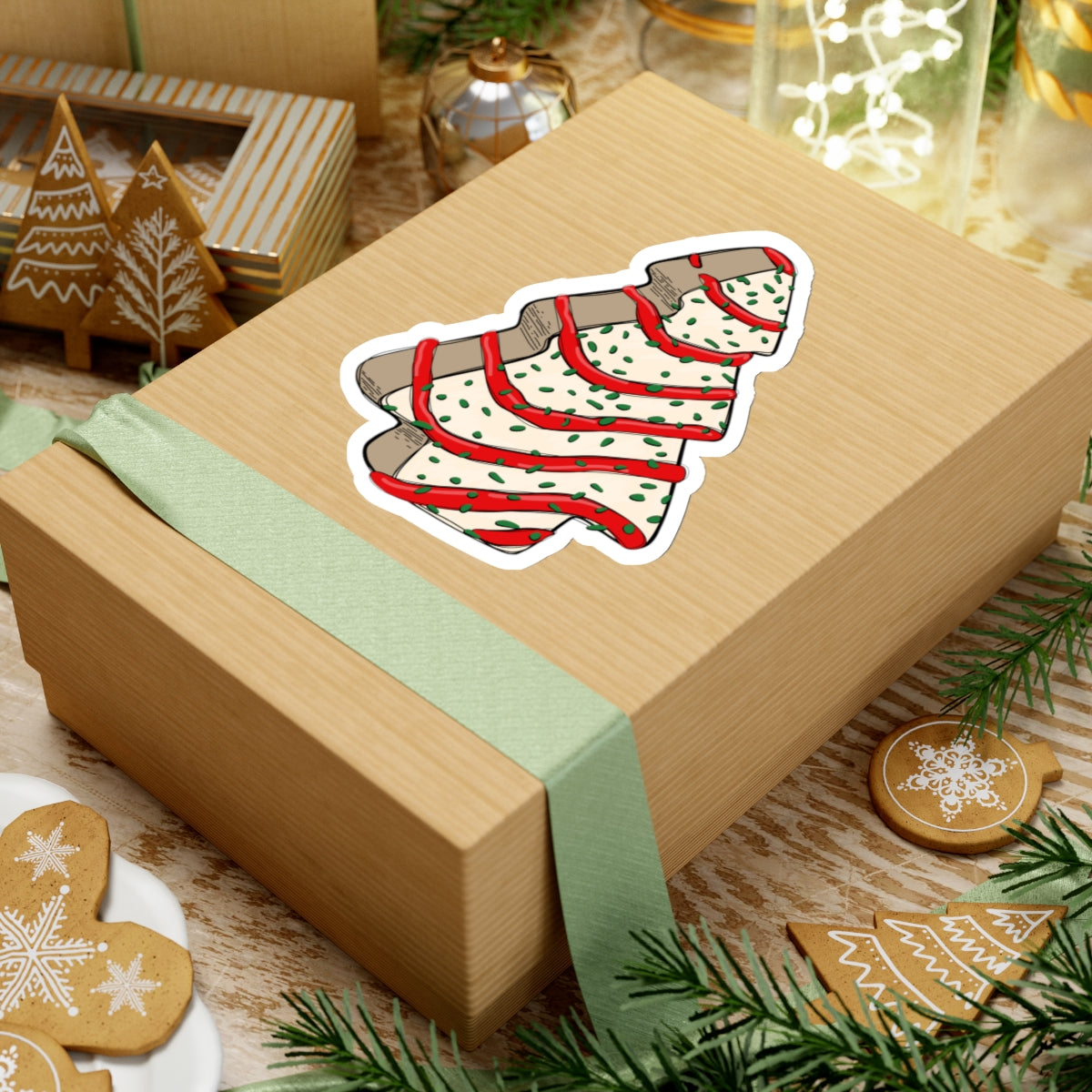 Christmas Cookie Indoor Vinyl Sticker