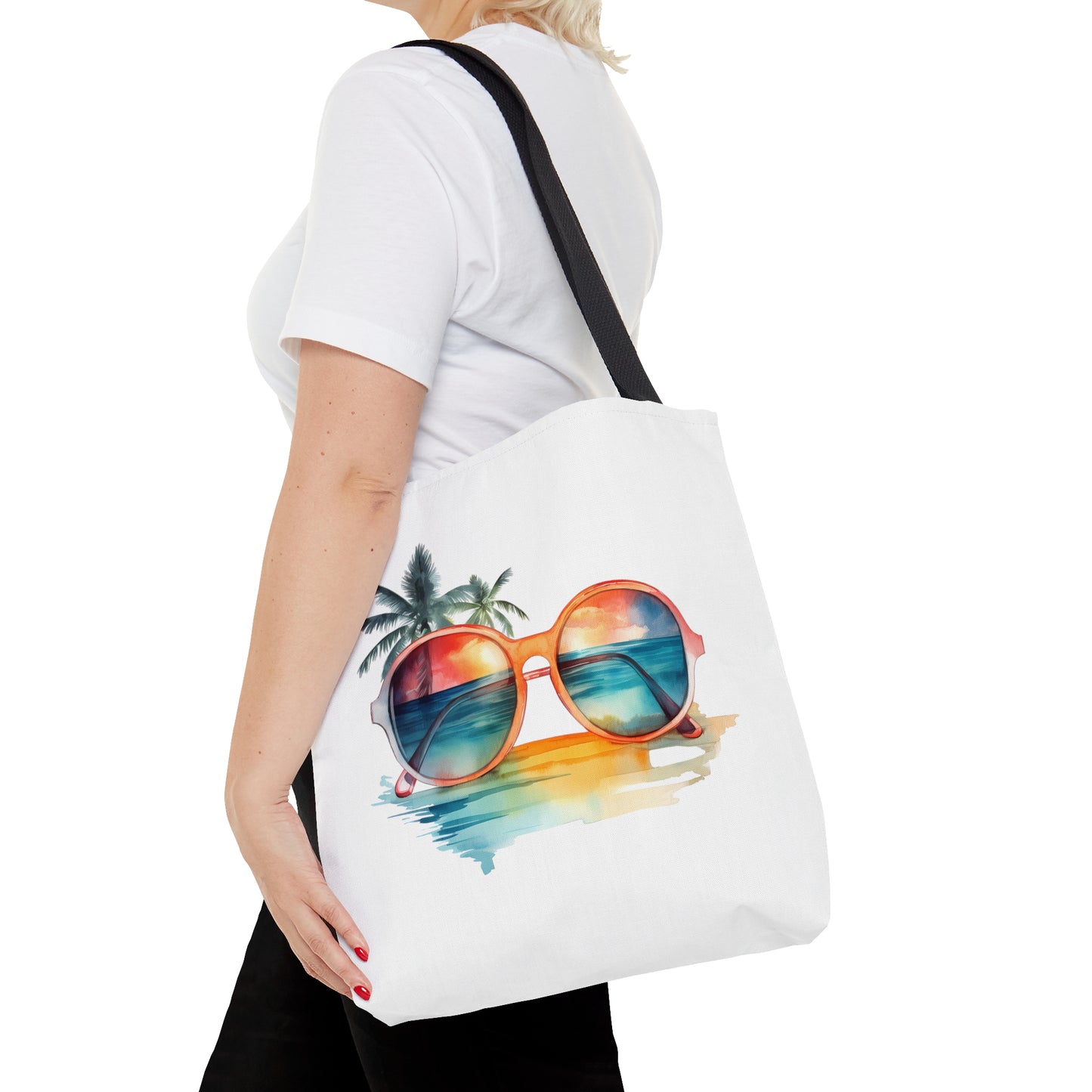 Sunglasses and Palm Trees Tote Bag