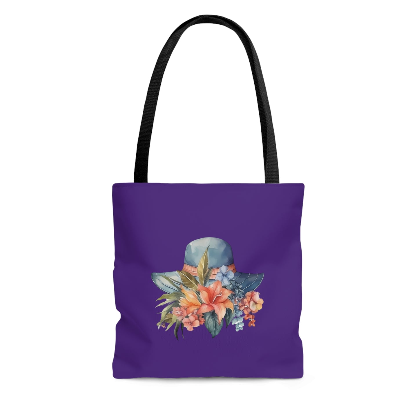 Hat and Flowers Tote Bag