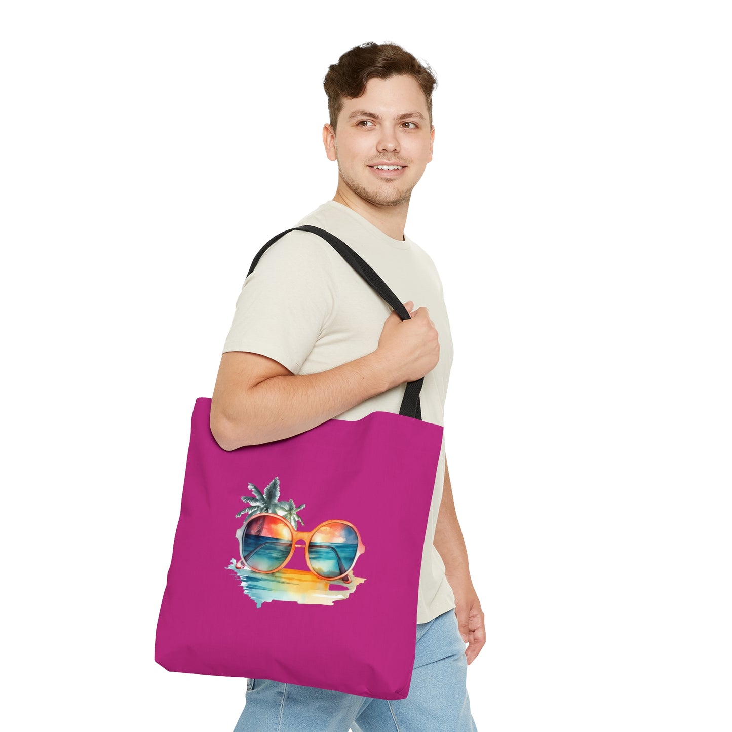 Sunglasses and Palm Trees Tote Bag