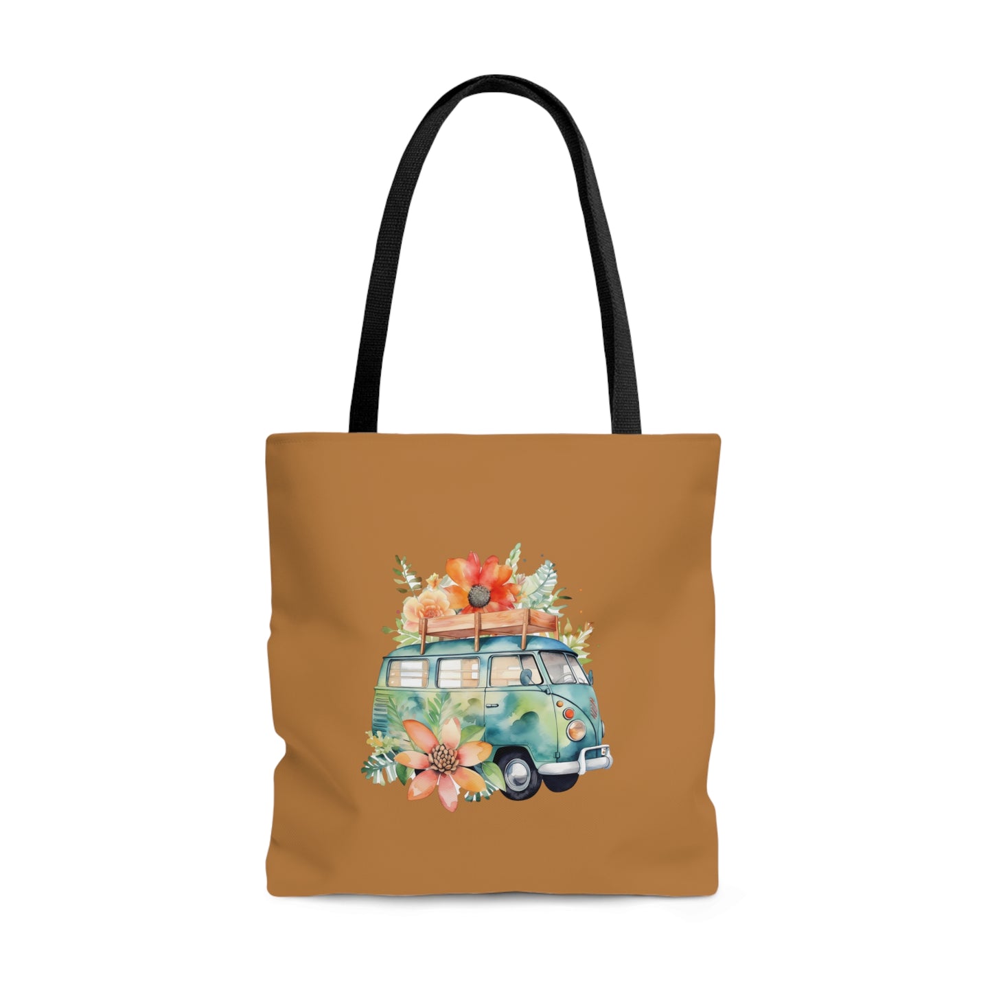 Flowered Bus Tote Bag