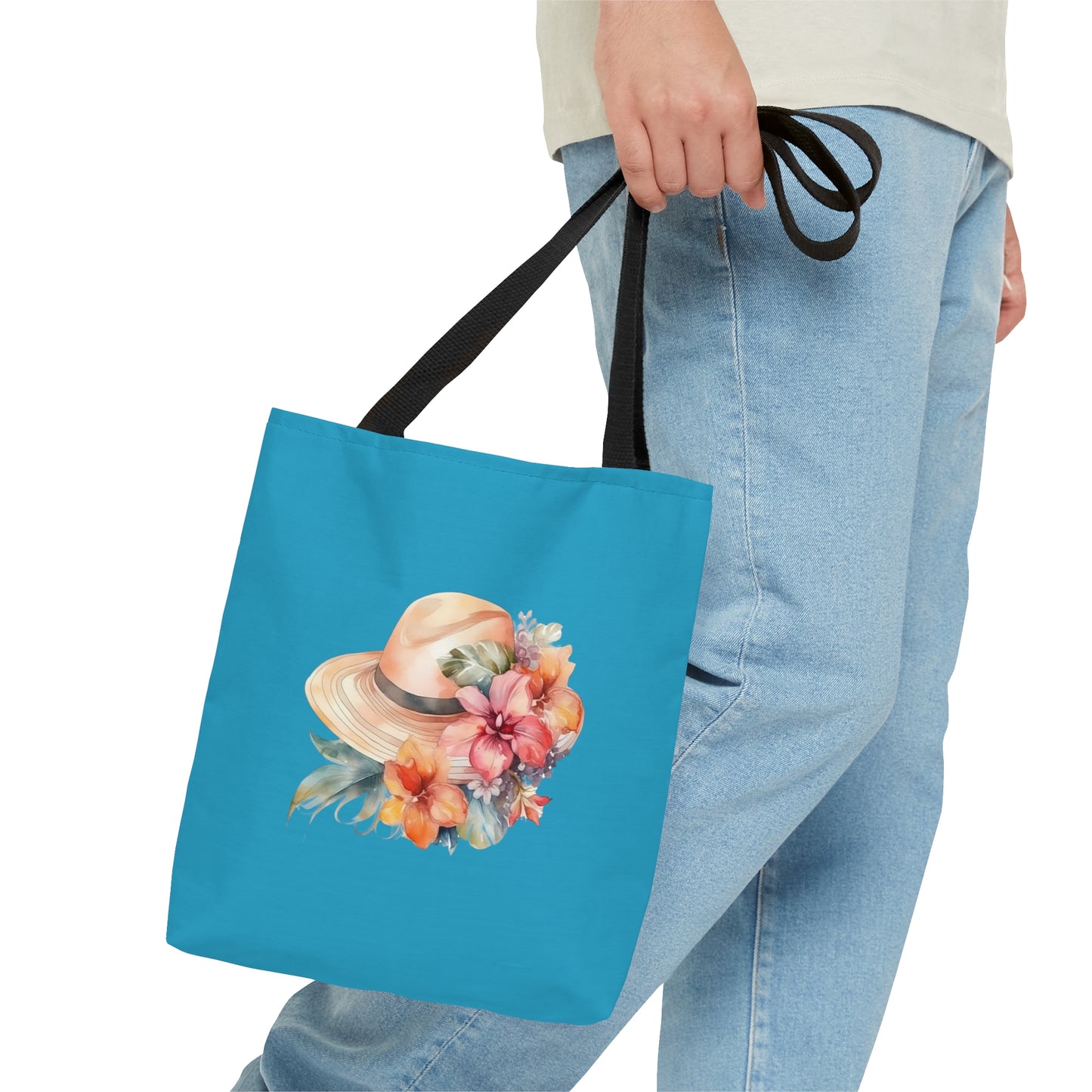 Flowers and Hat Tote Bag