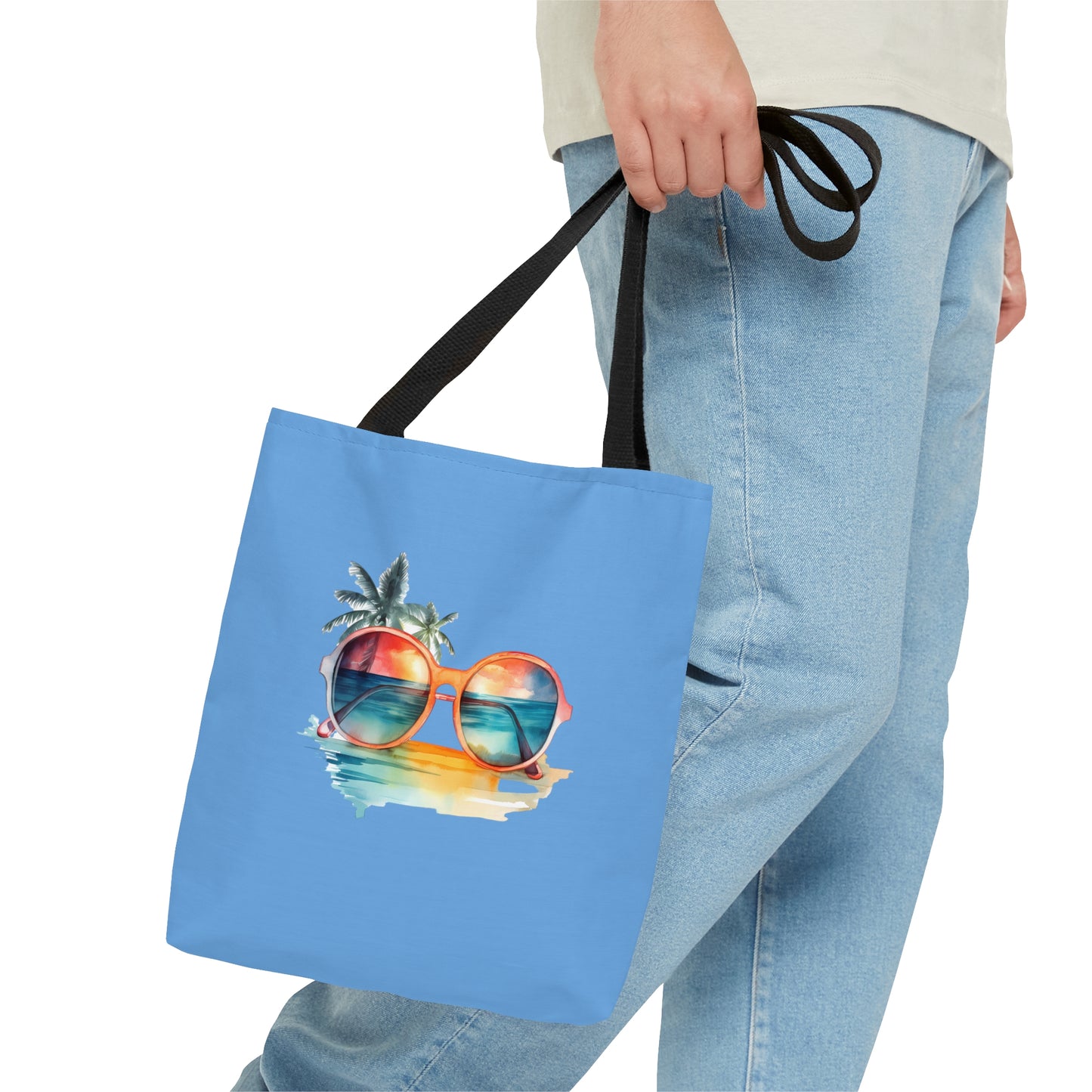 Sunglasses and Palm Trees Tote Bag