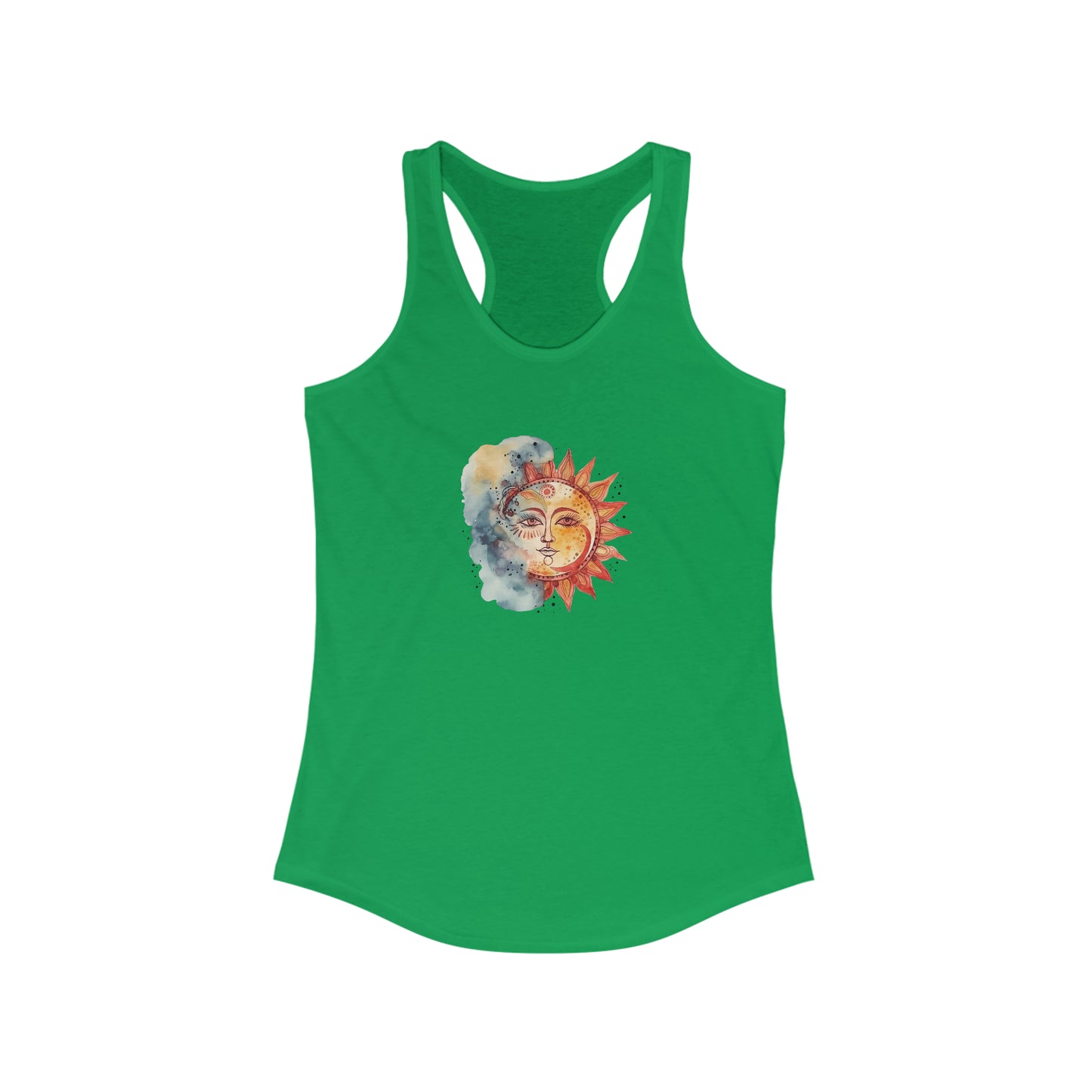 Sun and Watercolor Racerback Tank