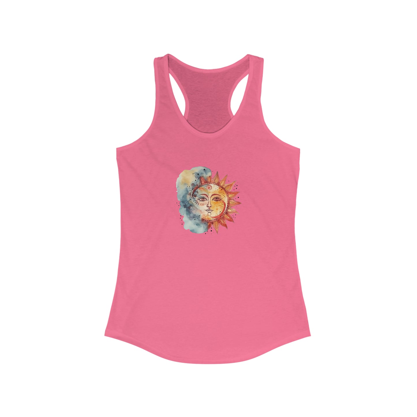 Sun and Watercolor Racerback Tank