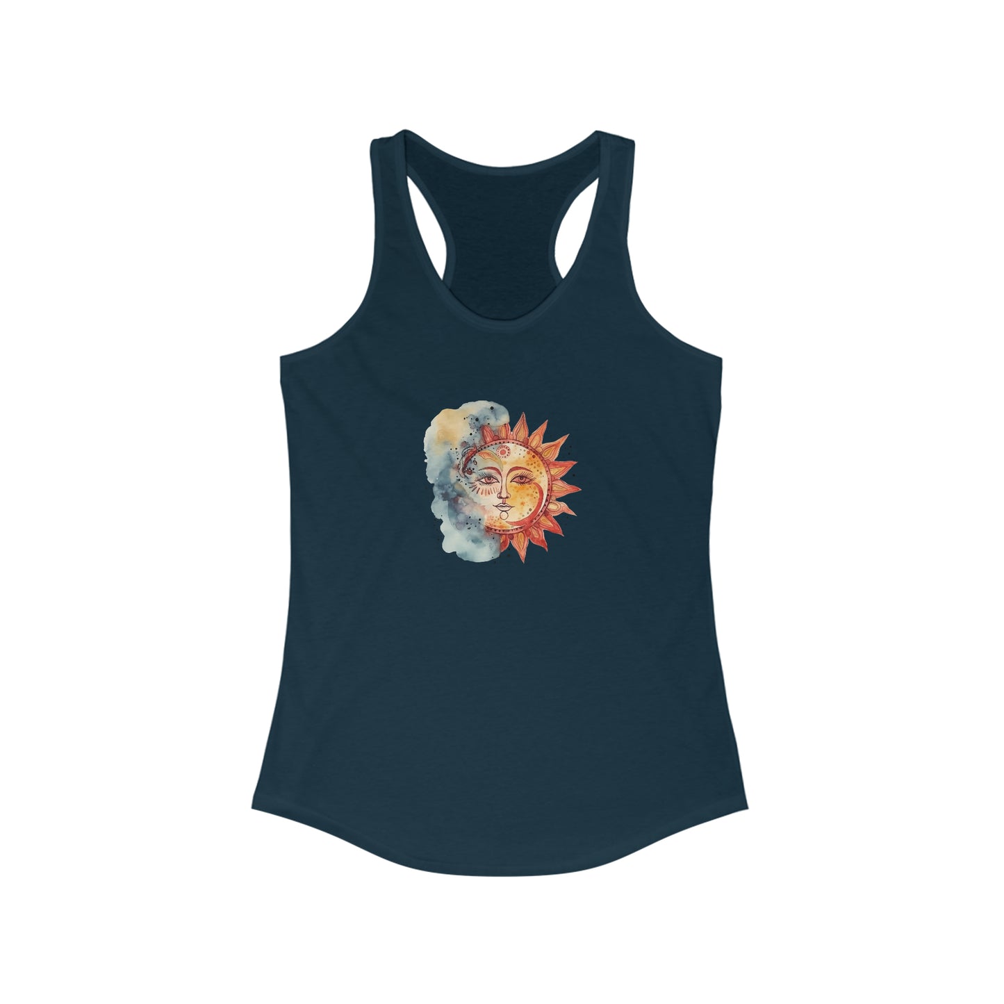 Sun and Watercolor Racerback Tank