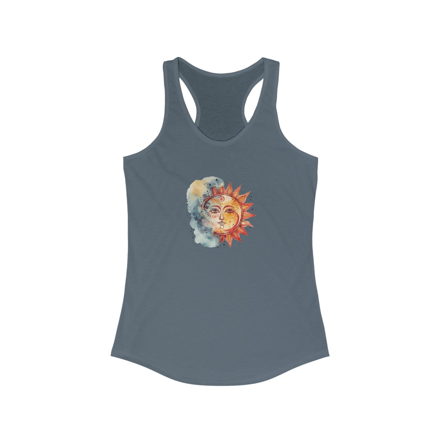 Sun and Watercolor Racerback Tank