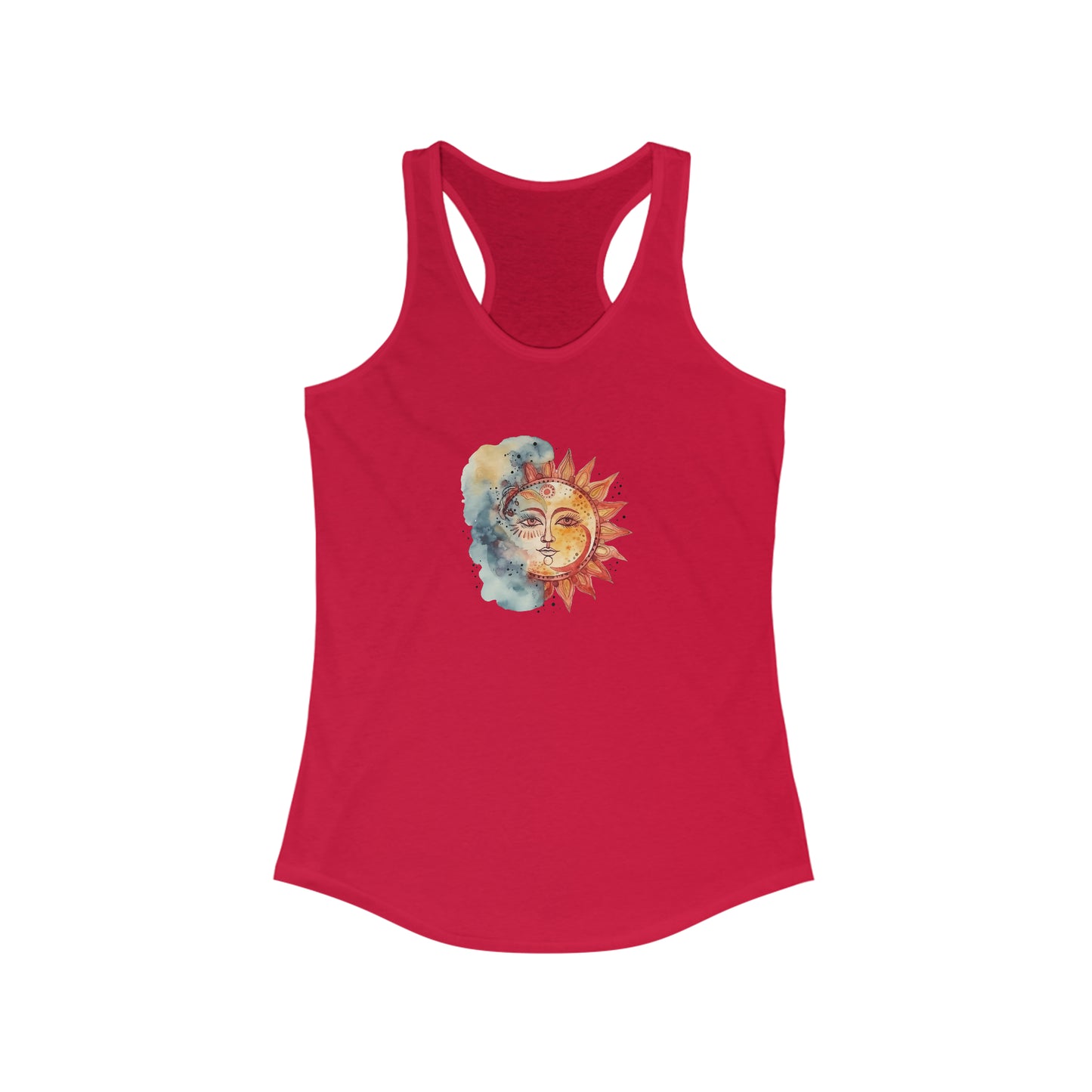 Sun and Watercolor Racerback Tank