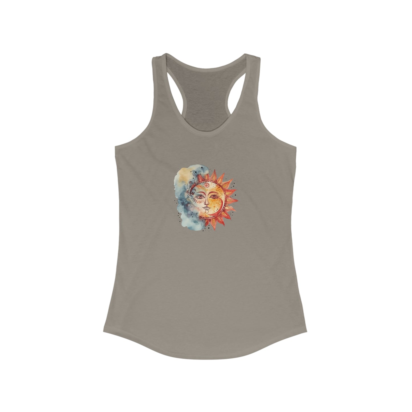 Sun and Watercolor Racerback Tank