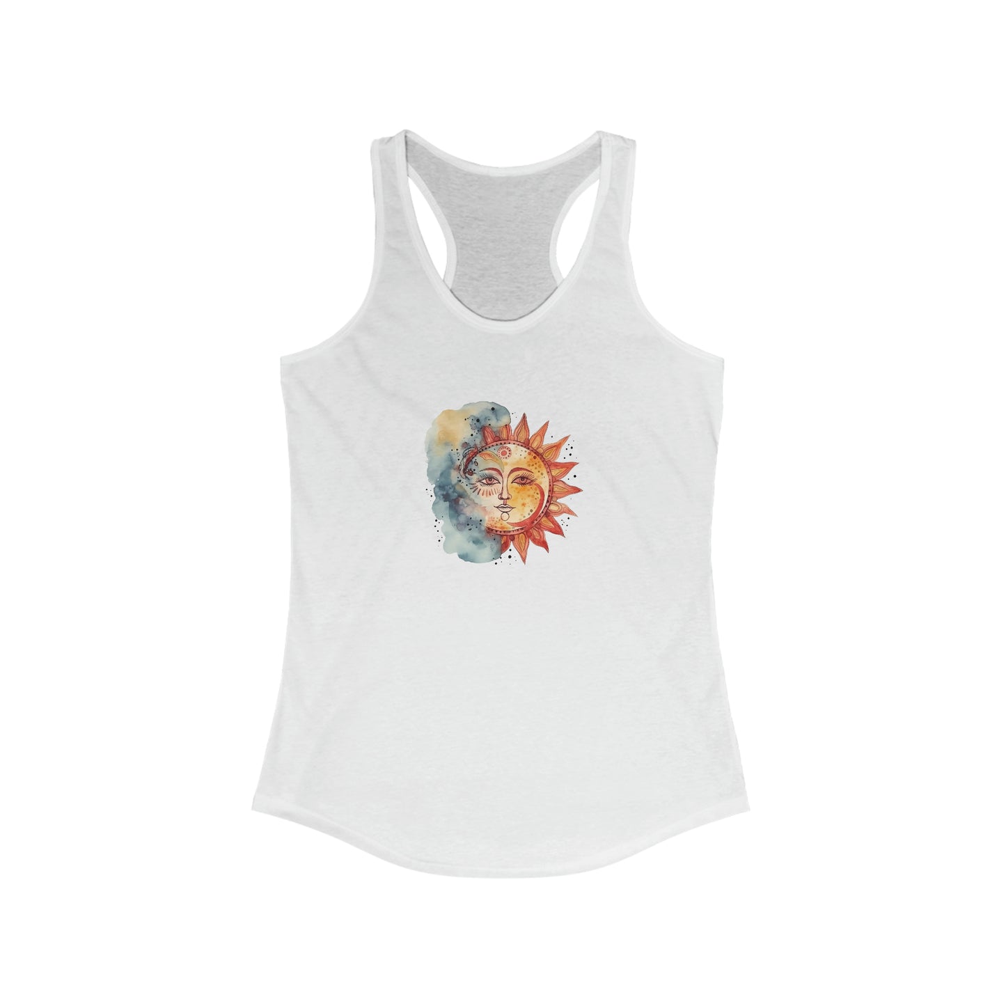 Sun and Watercolor Racerback Tank