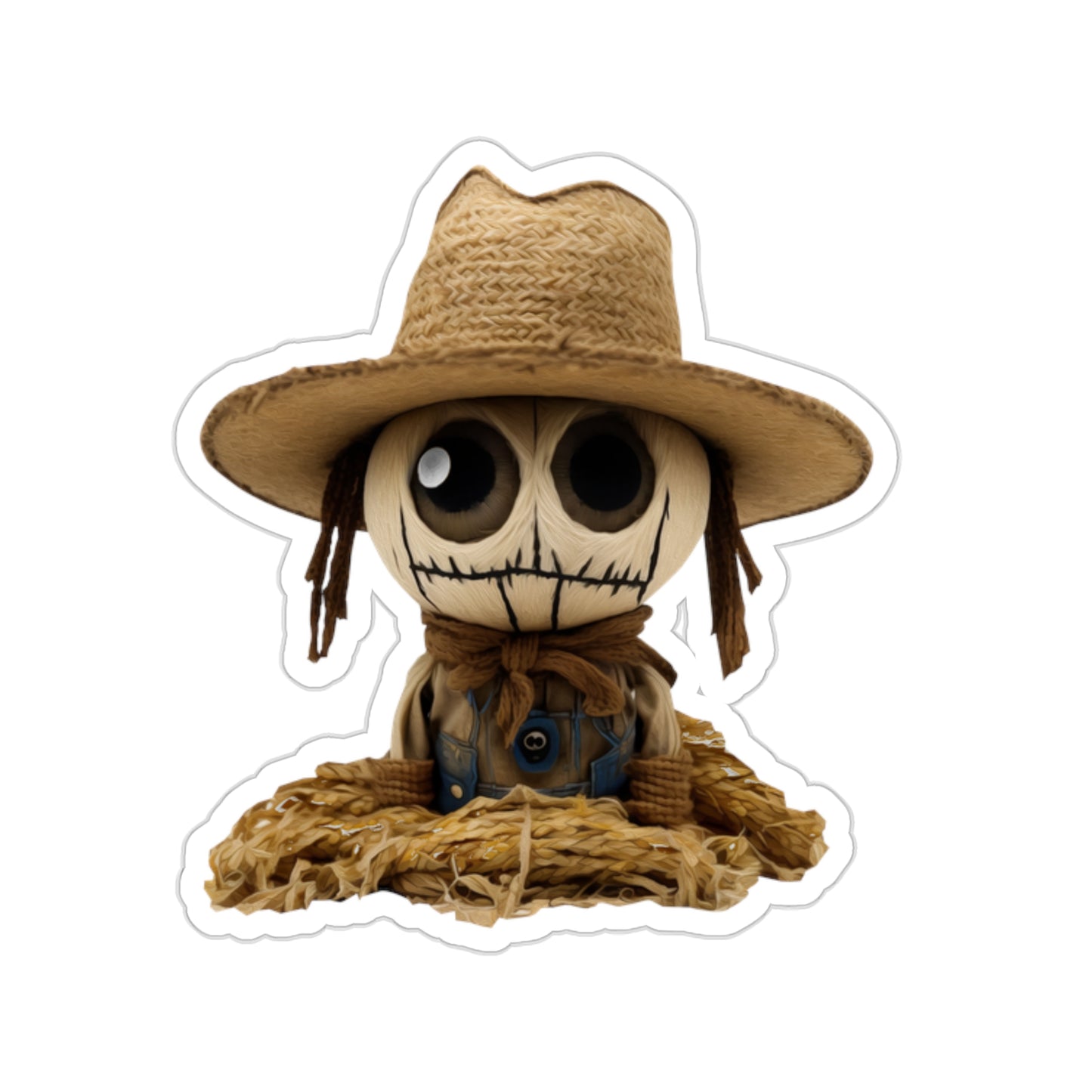 Halloween Scarecrow Indoor Vinyl Sticker