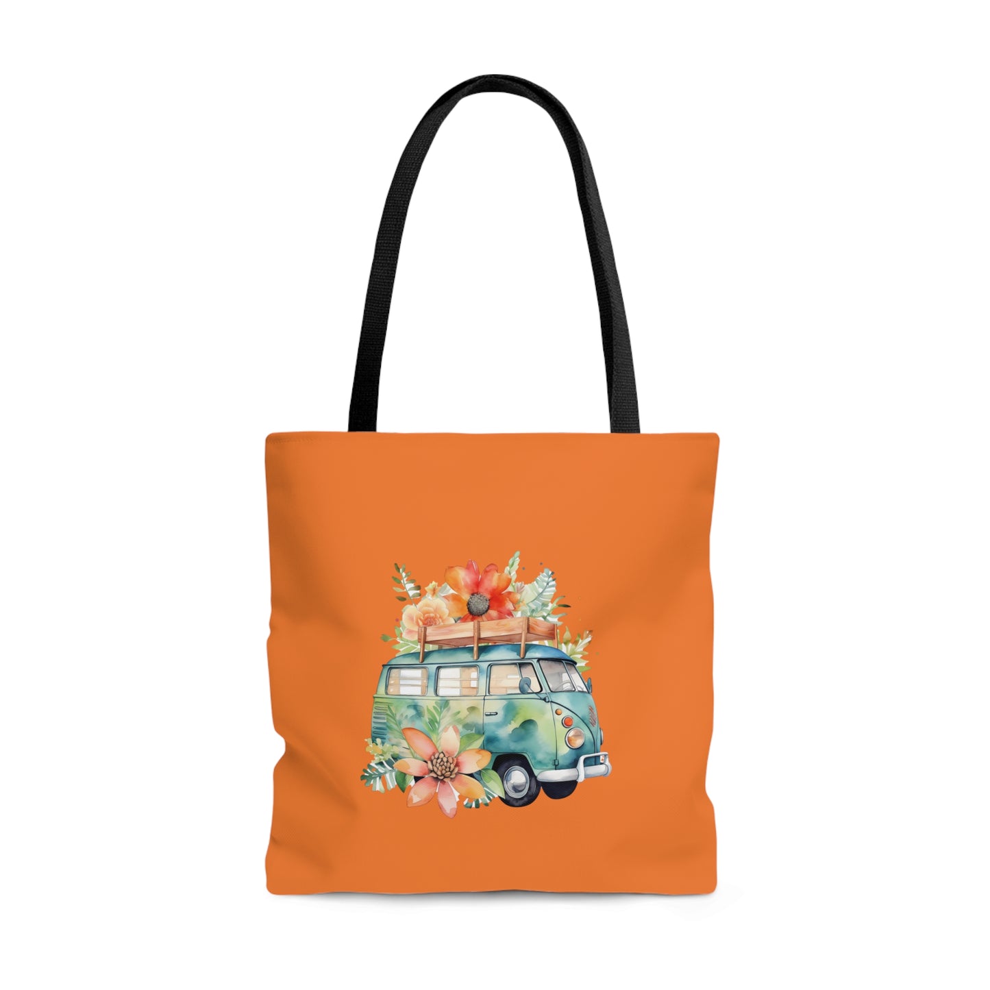 Flowered Bus Tote Bag