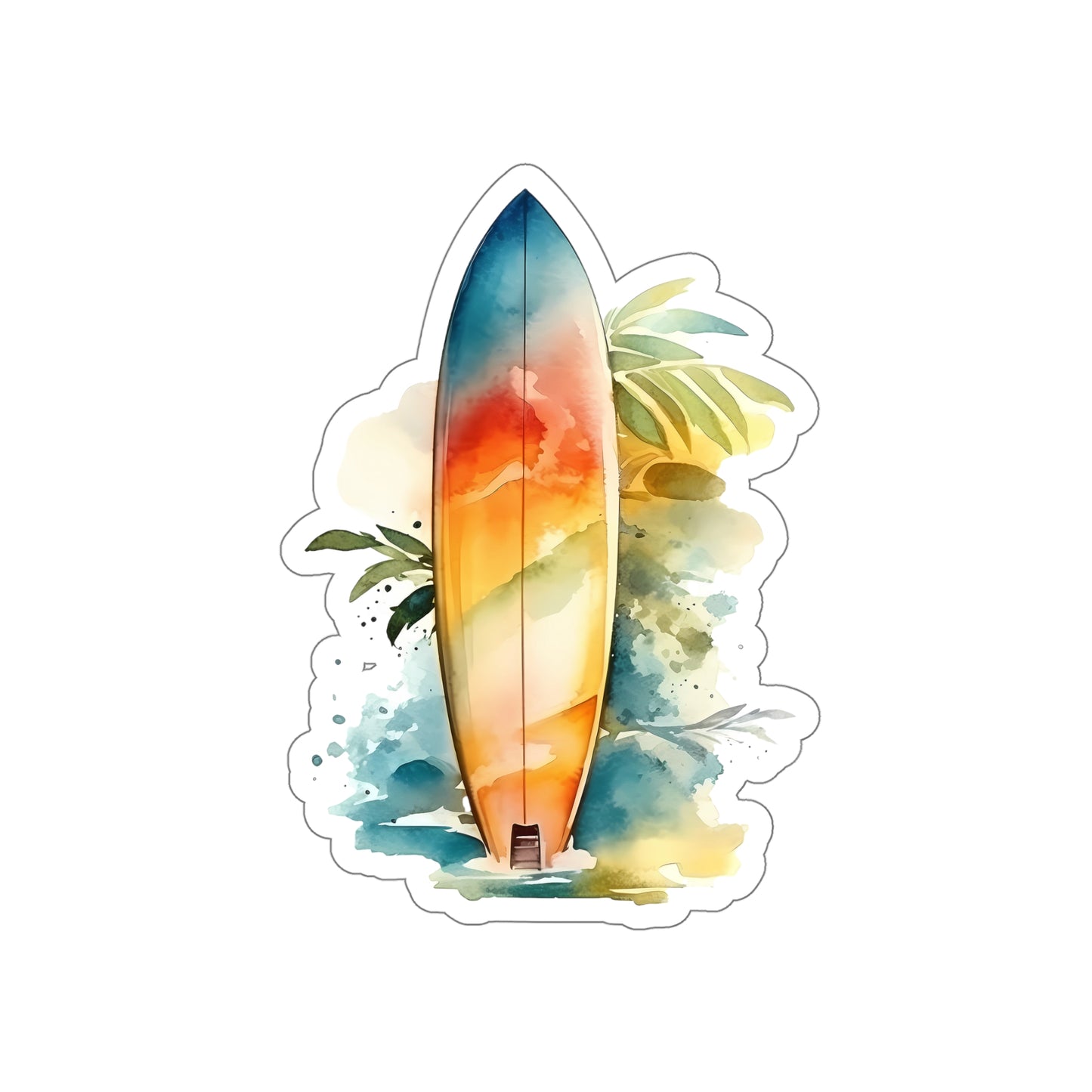 Surfboard Vinyl Indoor Sticker