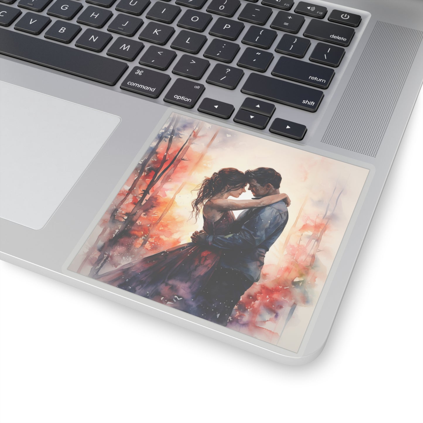 Embracing Couple Indoor Vinyl Sticker