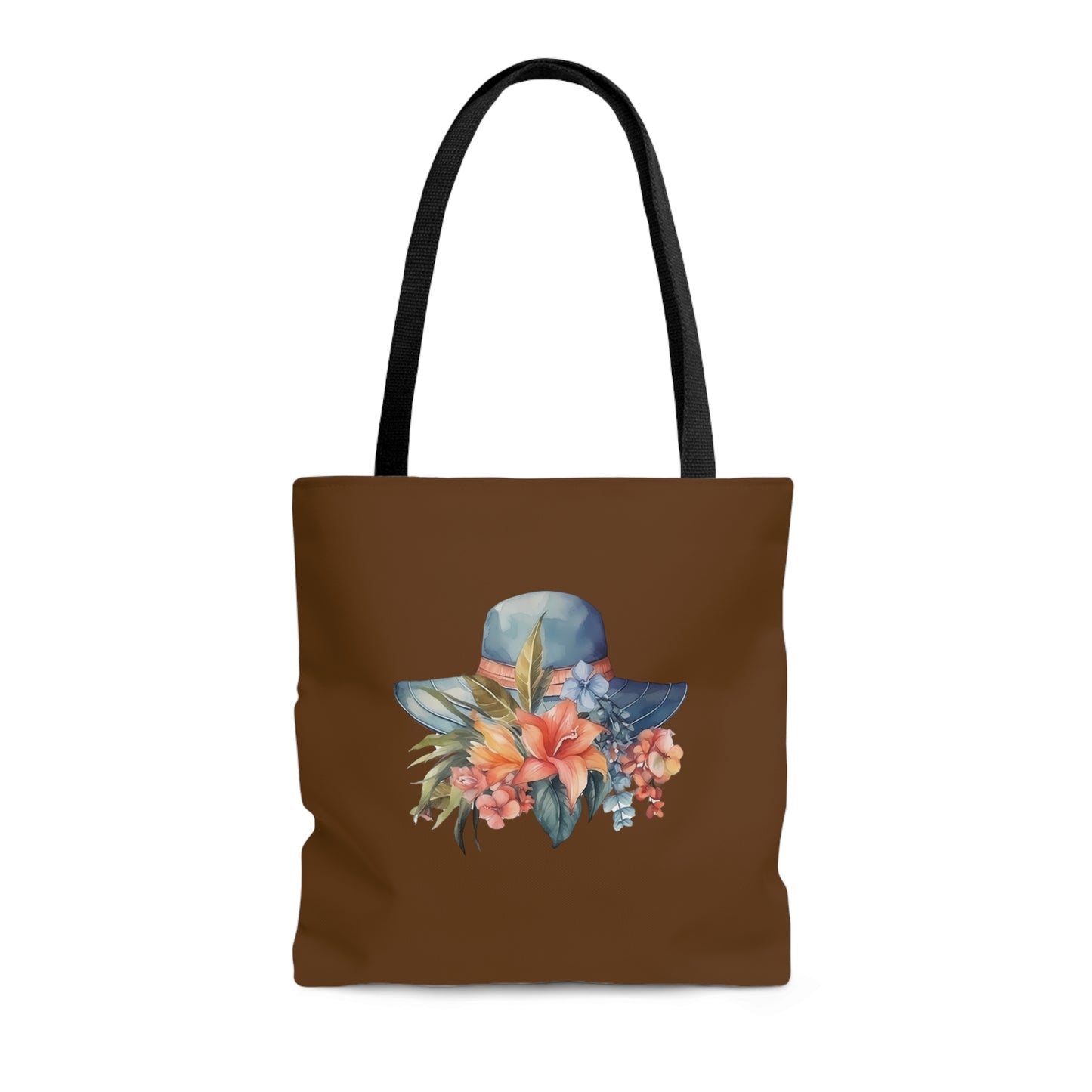 Hat and Flowers Tote Bag