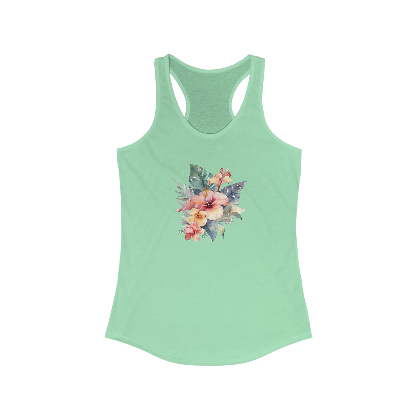 Island Flowers Racerback Tank