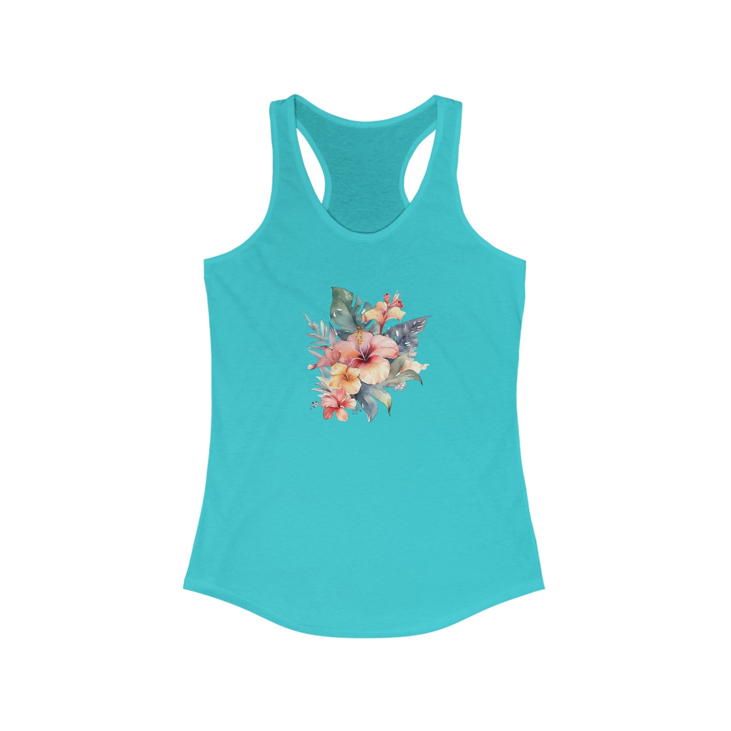 Island Flowers Racerback Tank