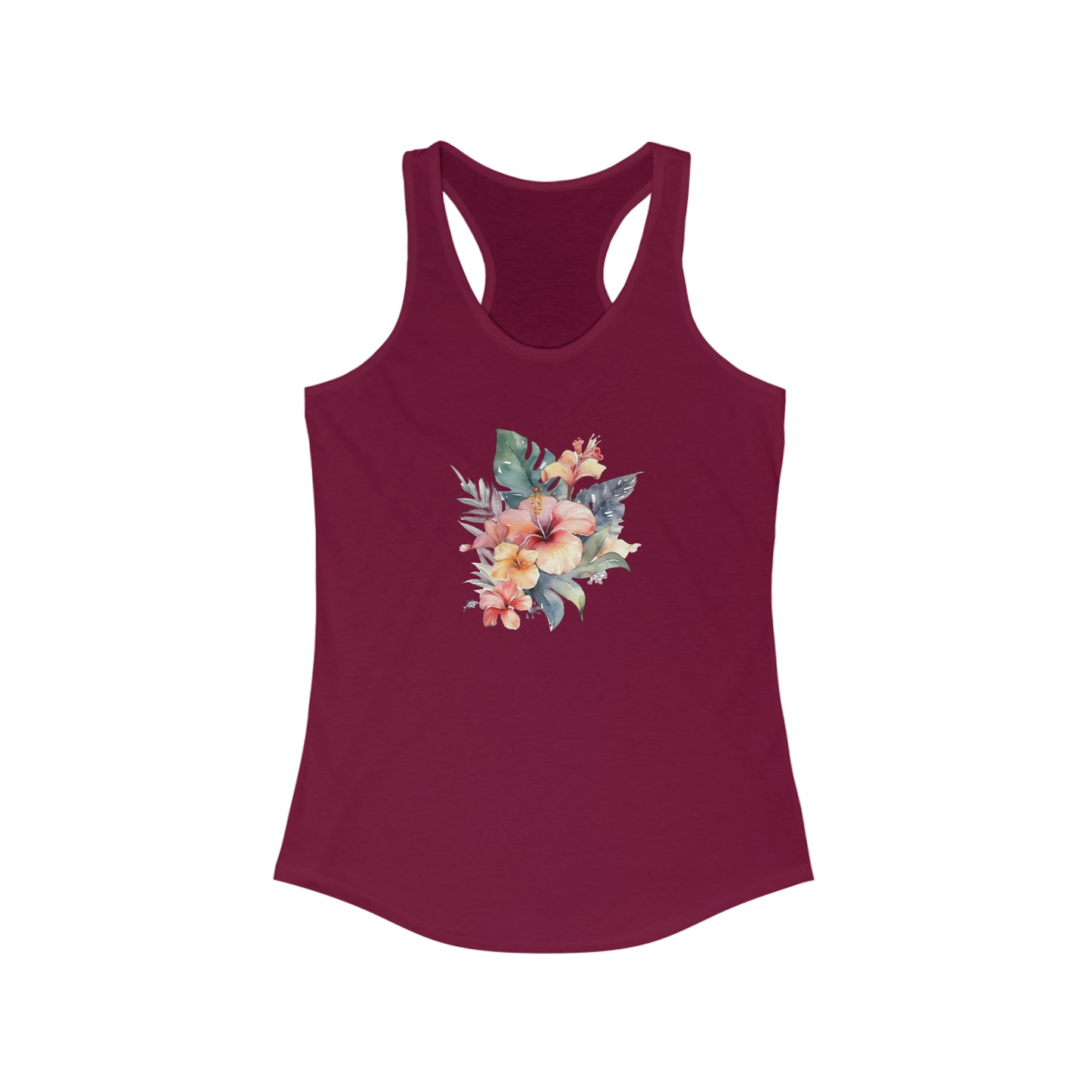 Island Flowers Racerback Tank