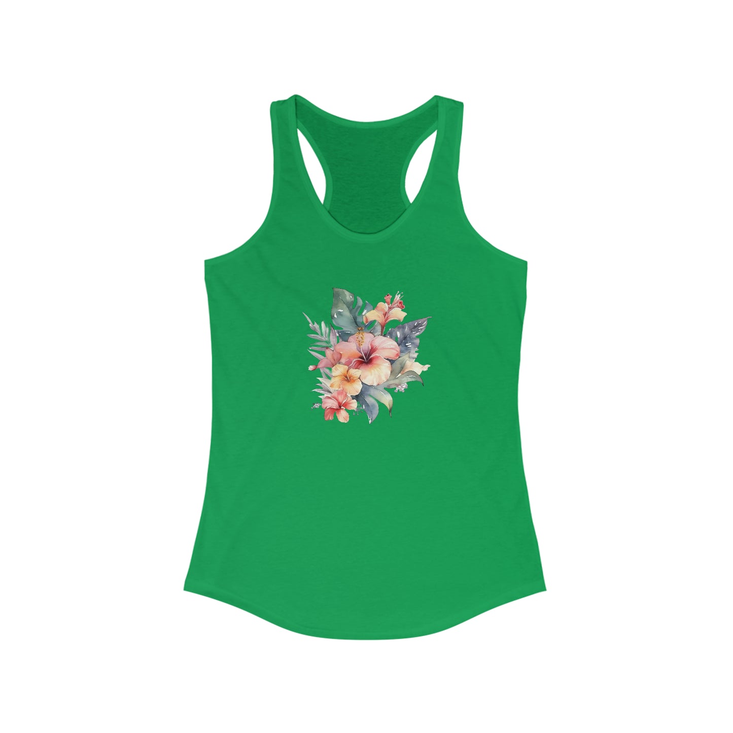 Island Flowers Racerback Tank