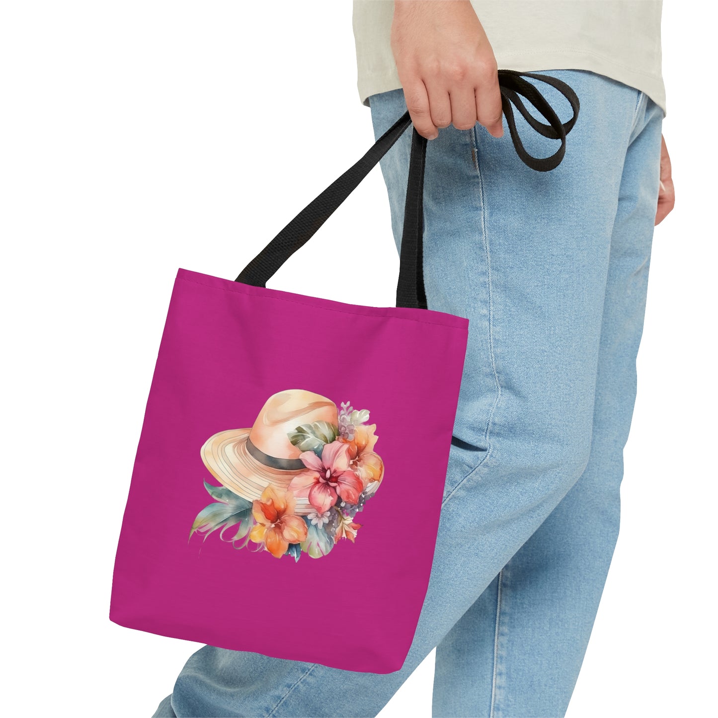 Flowers and Hat Tote Bag