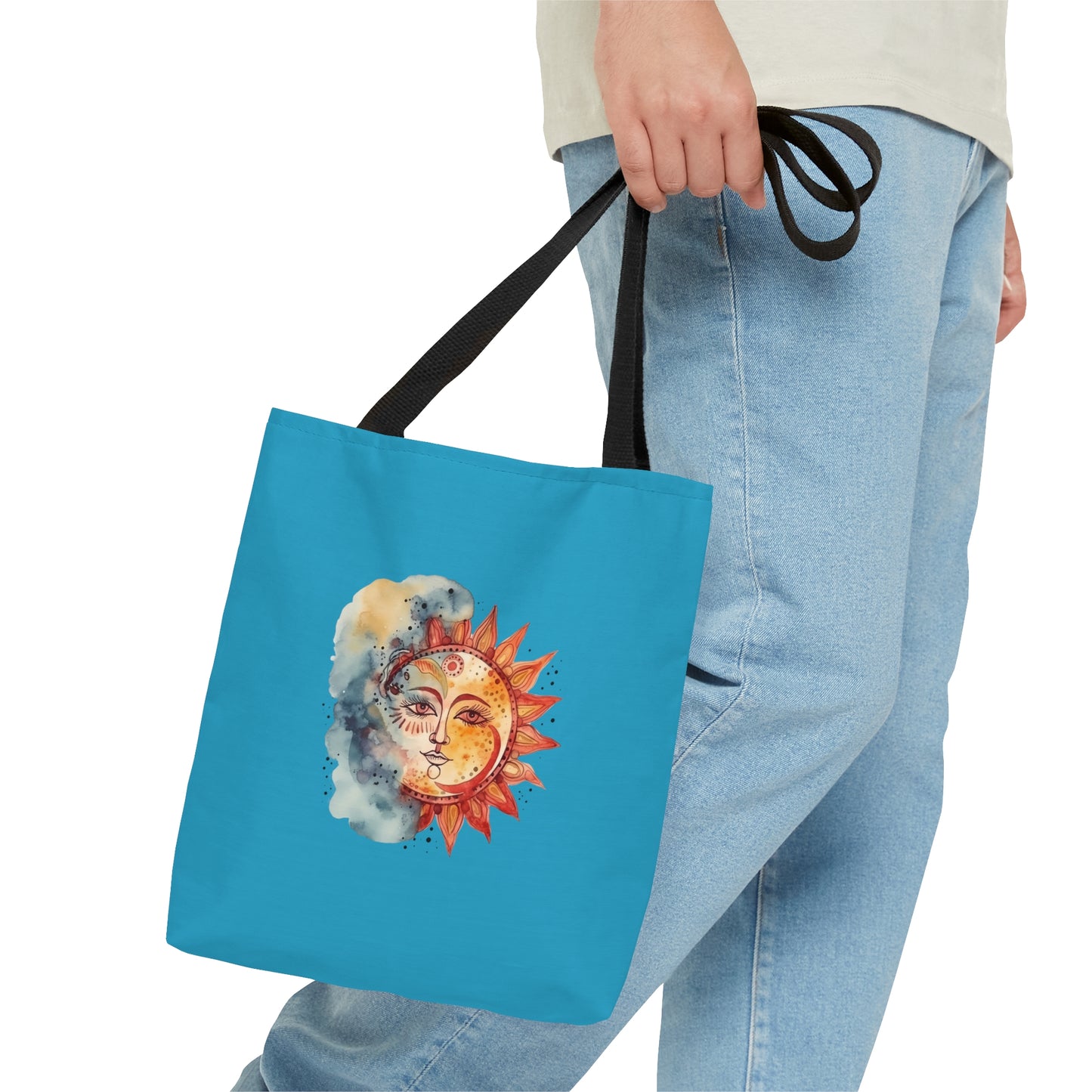 Sun and Watercolor Tote Bag