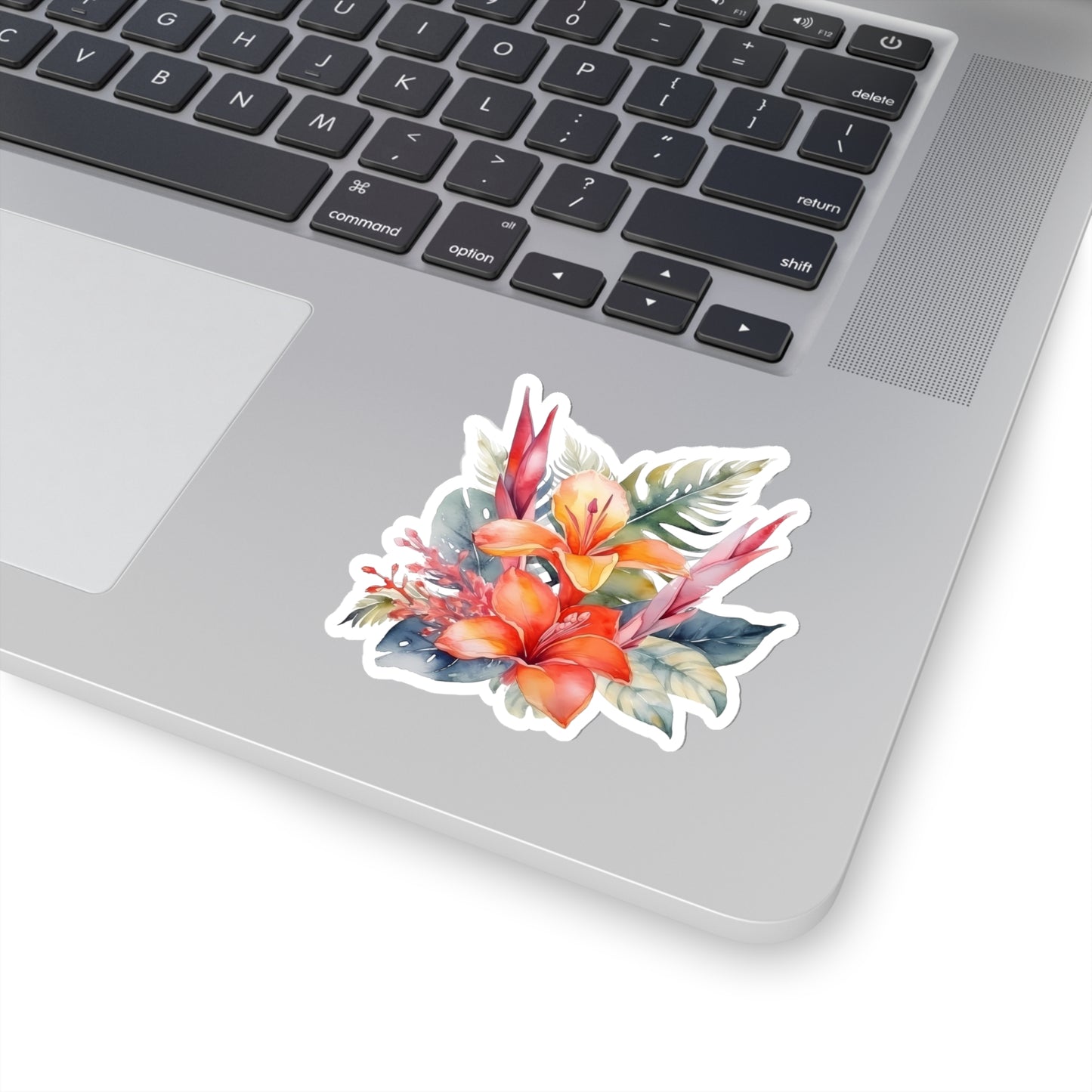 Beautiful Island Flowers Vinyl Indoor Sticker