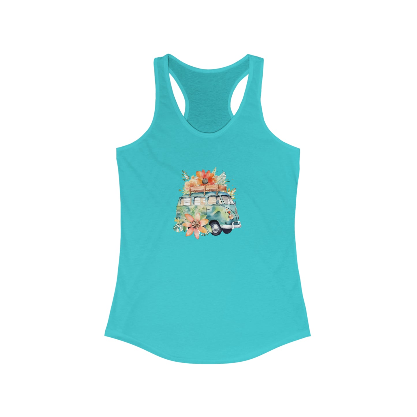 Flowered Bus Racerback Tank