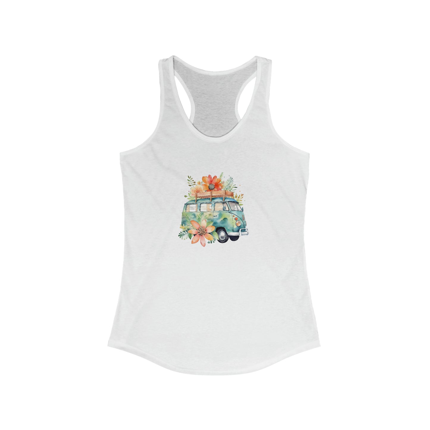 Flowered Bus Racerback Tank