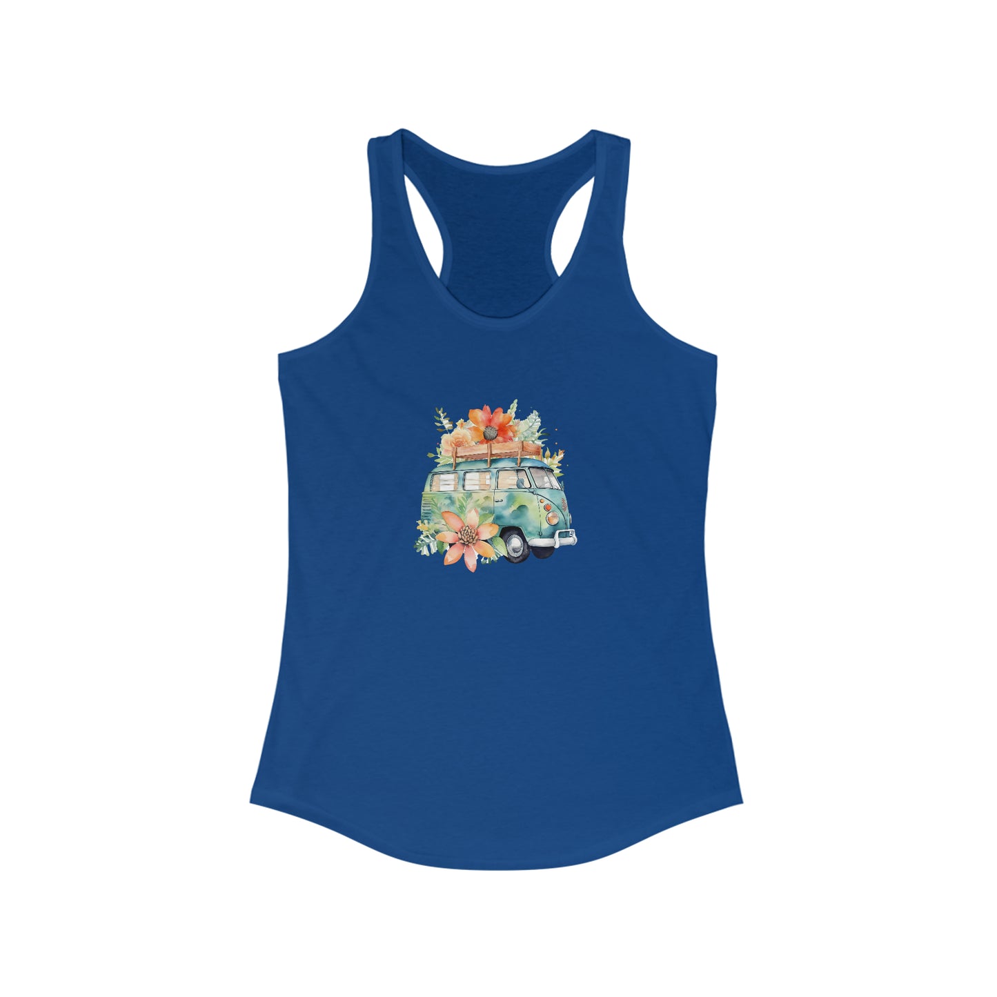 Flowered Bus Racerback Tank