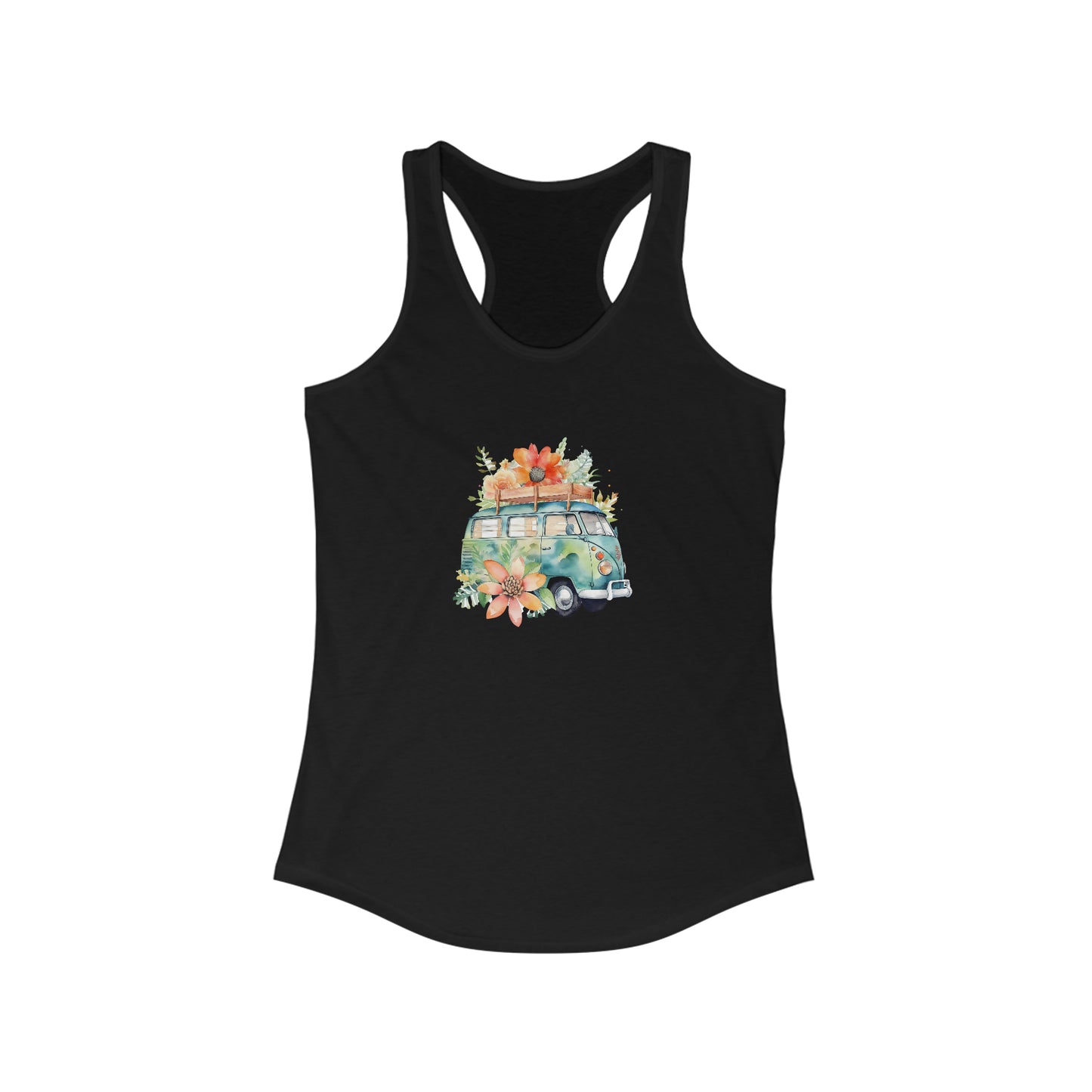 Flowered Bus Racerback Tank