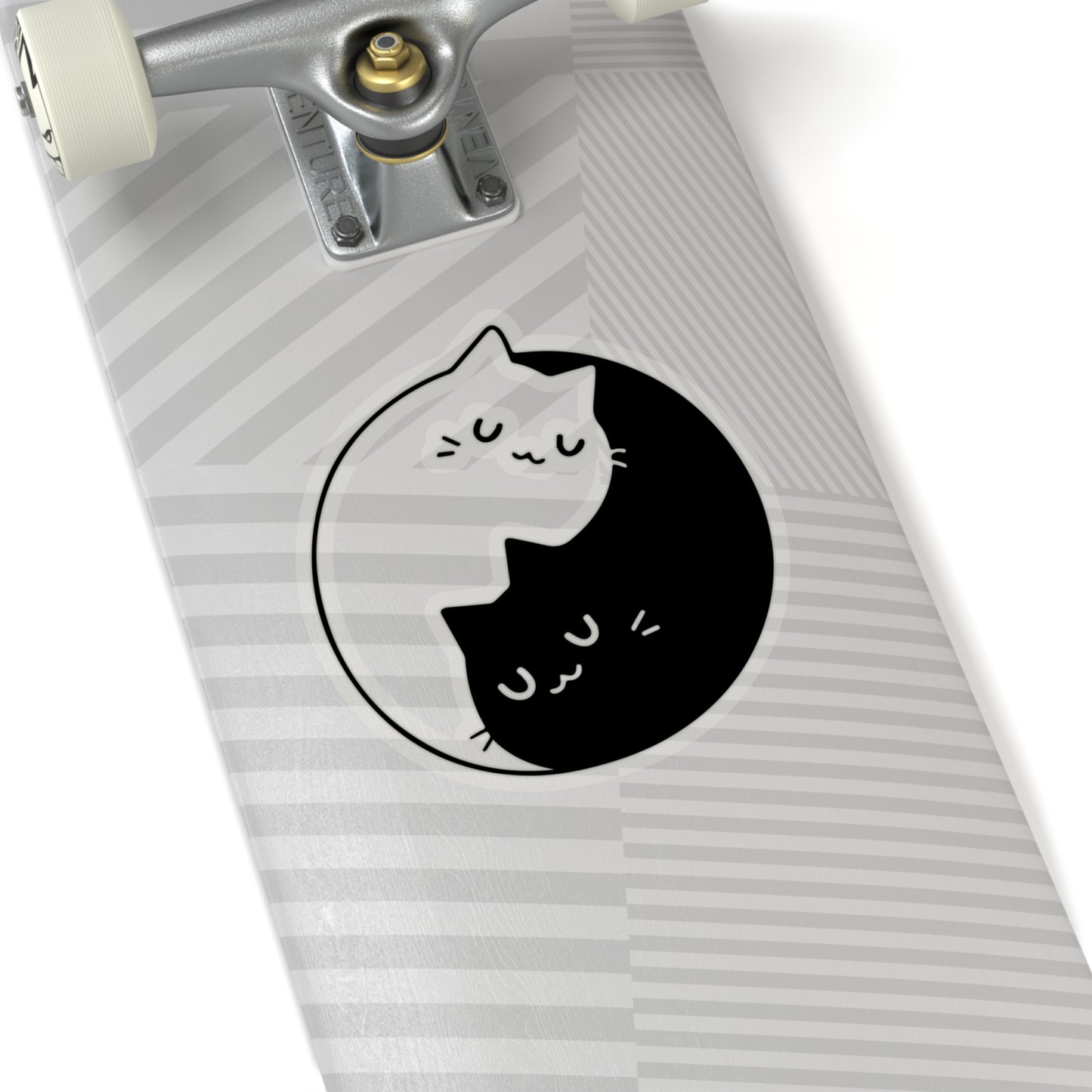 Yin Yang Cat Indoor Stickers