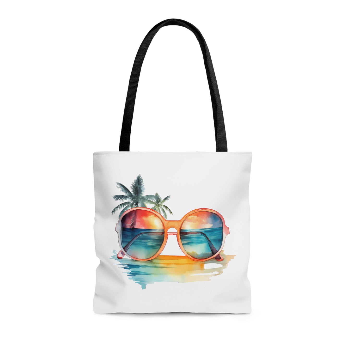 Sunglasses and Palm Trees Tote Bag