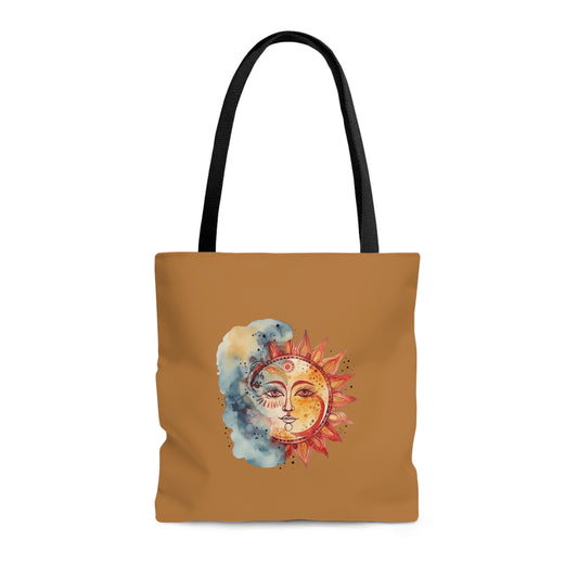 Sun and Watercolor Tote Bag