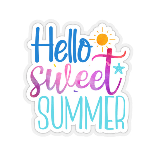 Hello Sweet Summer Indoor Vinyl Sticker