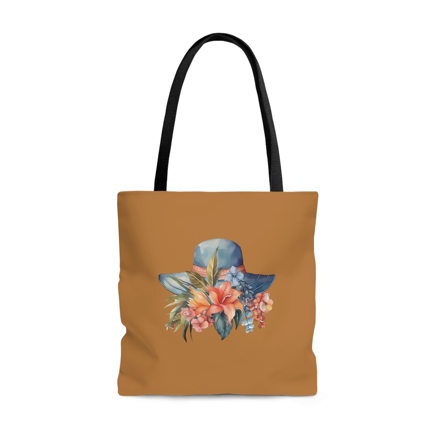 Hat and Flowers Tote Bag