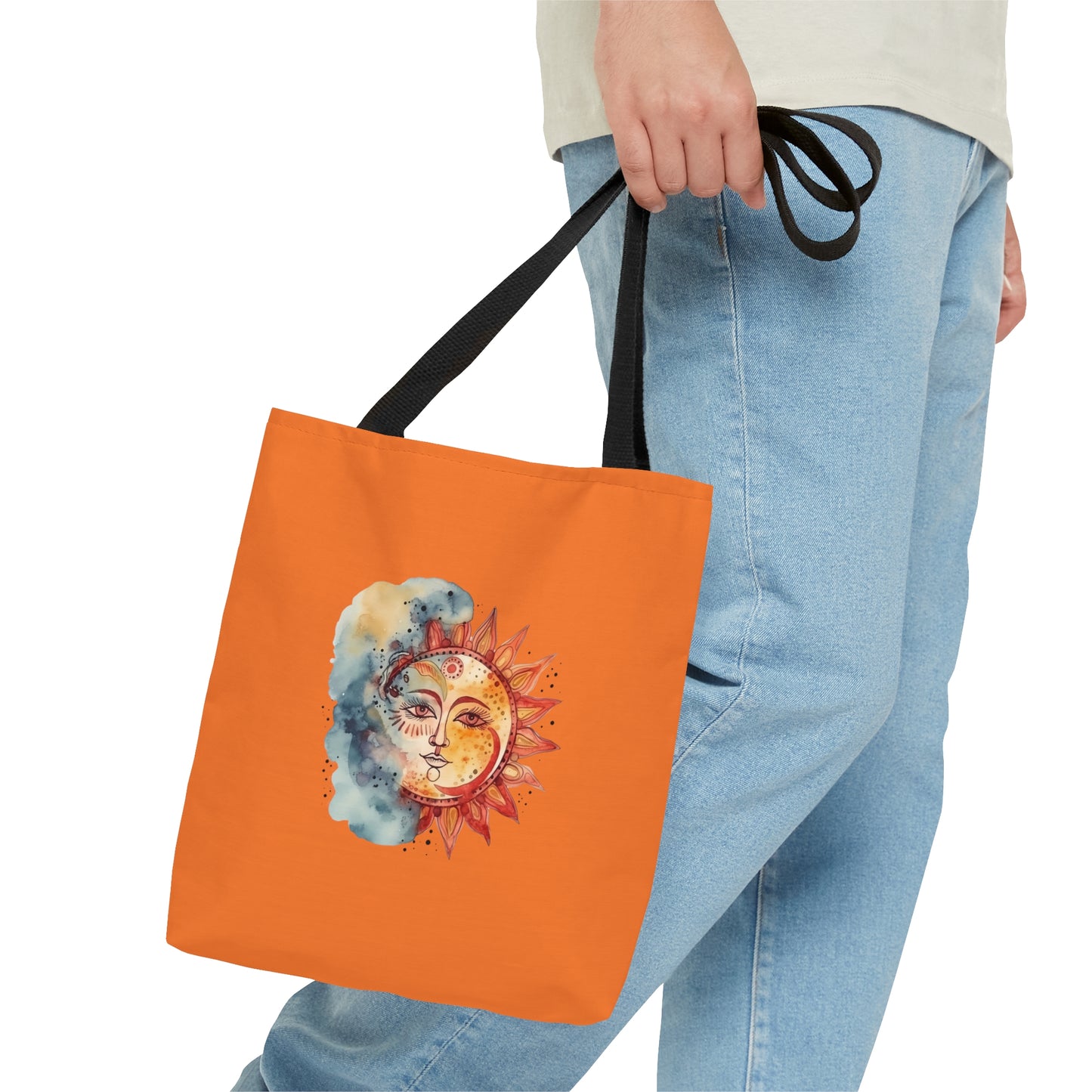 Sun and Watercolor Tote Bag