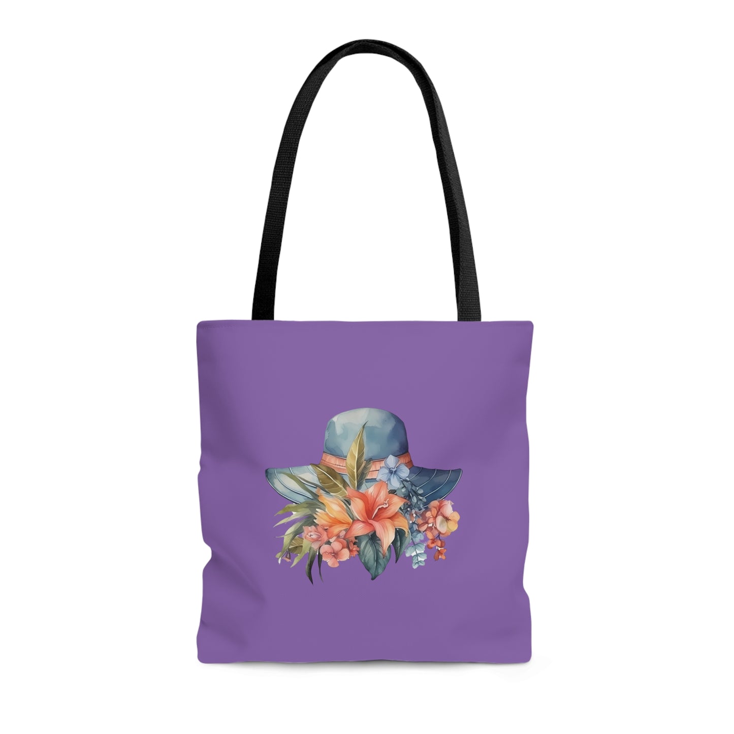 Hat and Flowers Tote Bag