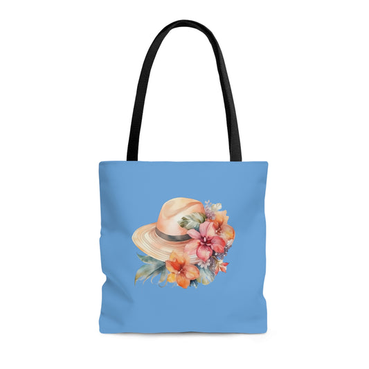 Flowers and Hat Tote Bag