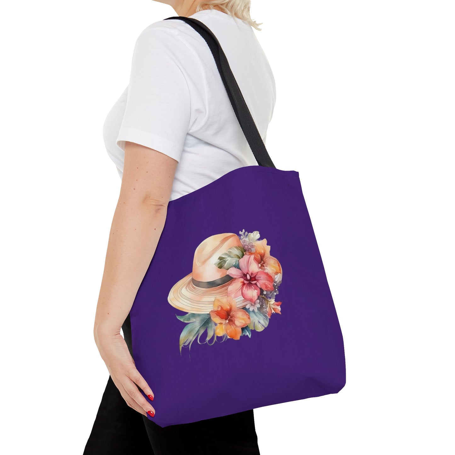 Flowers and Hat Tote Bag