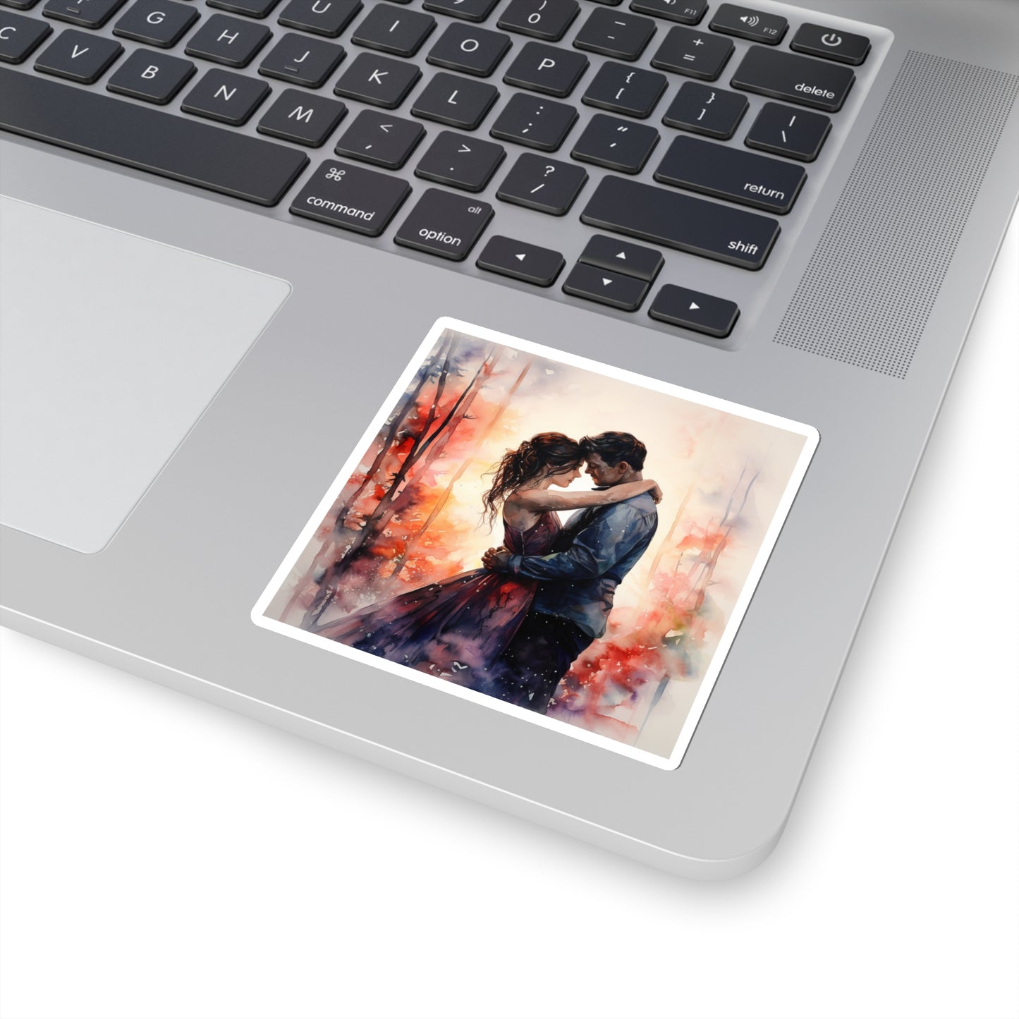 Embracing Couple Indoor Vinyl Sticker