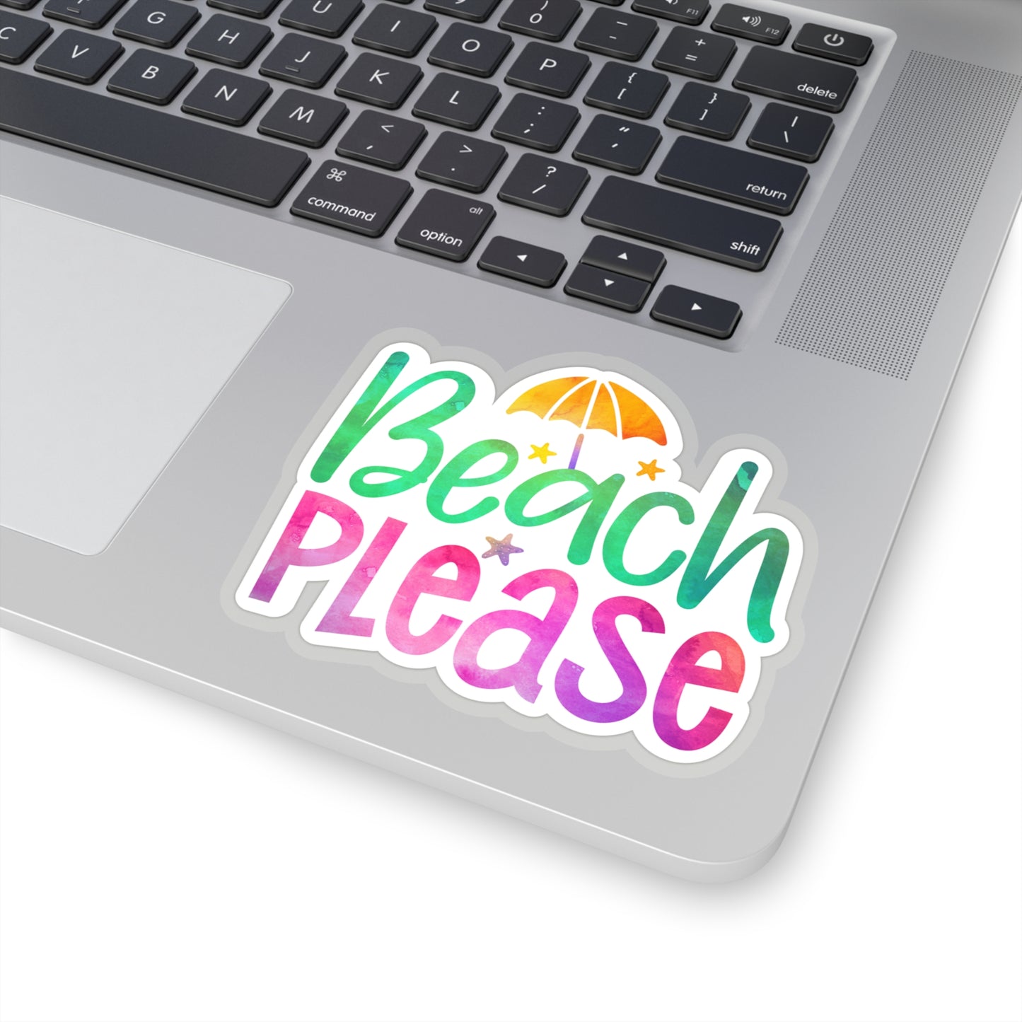 Beach Please Indoor Vinyl Sticker