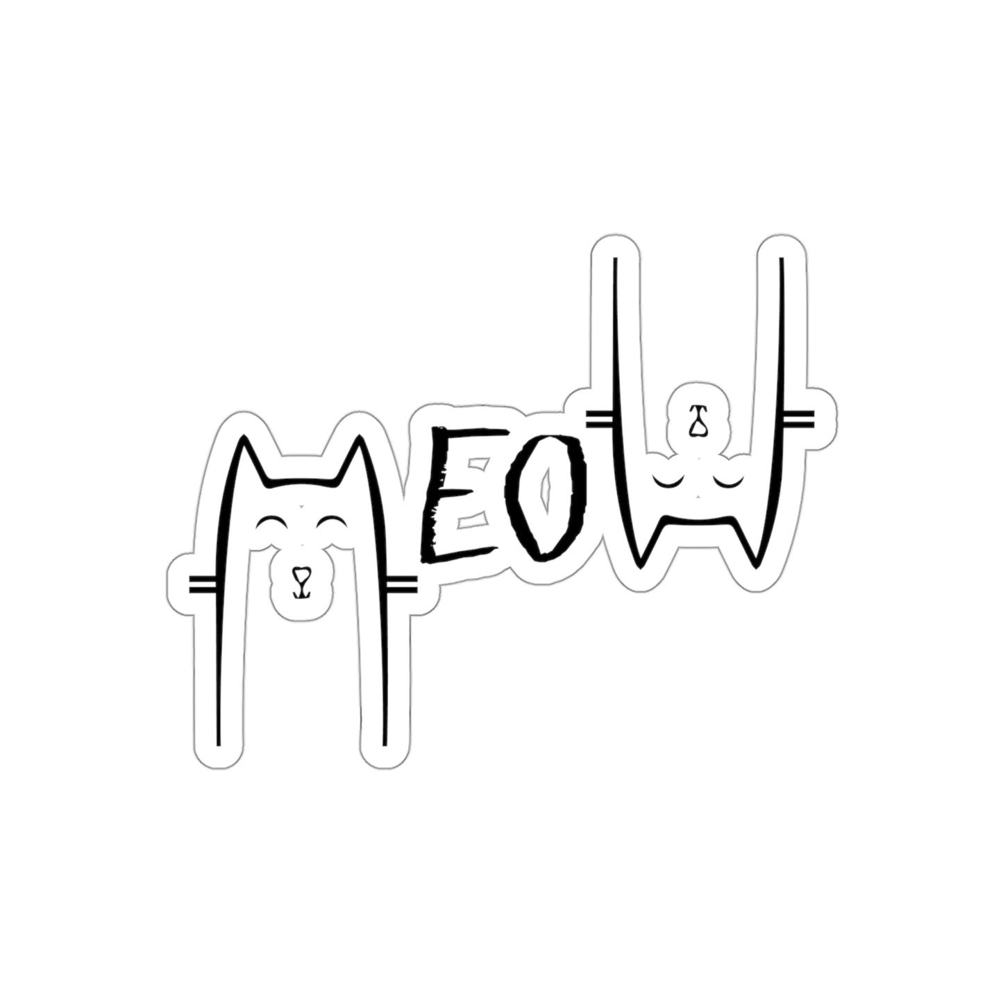 Cat Meow Indoor Stickers