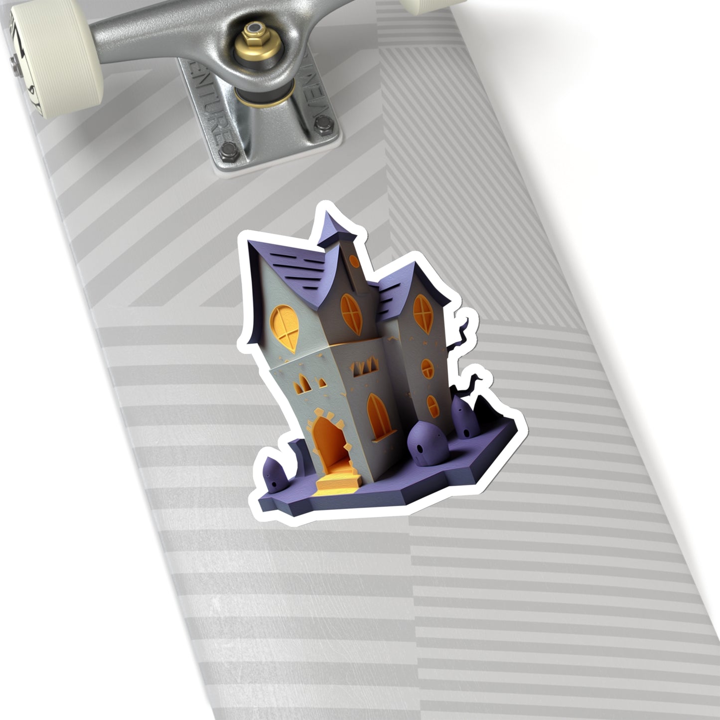 Halloween Haunted House Indoor Vinyl Sticker